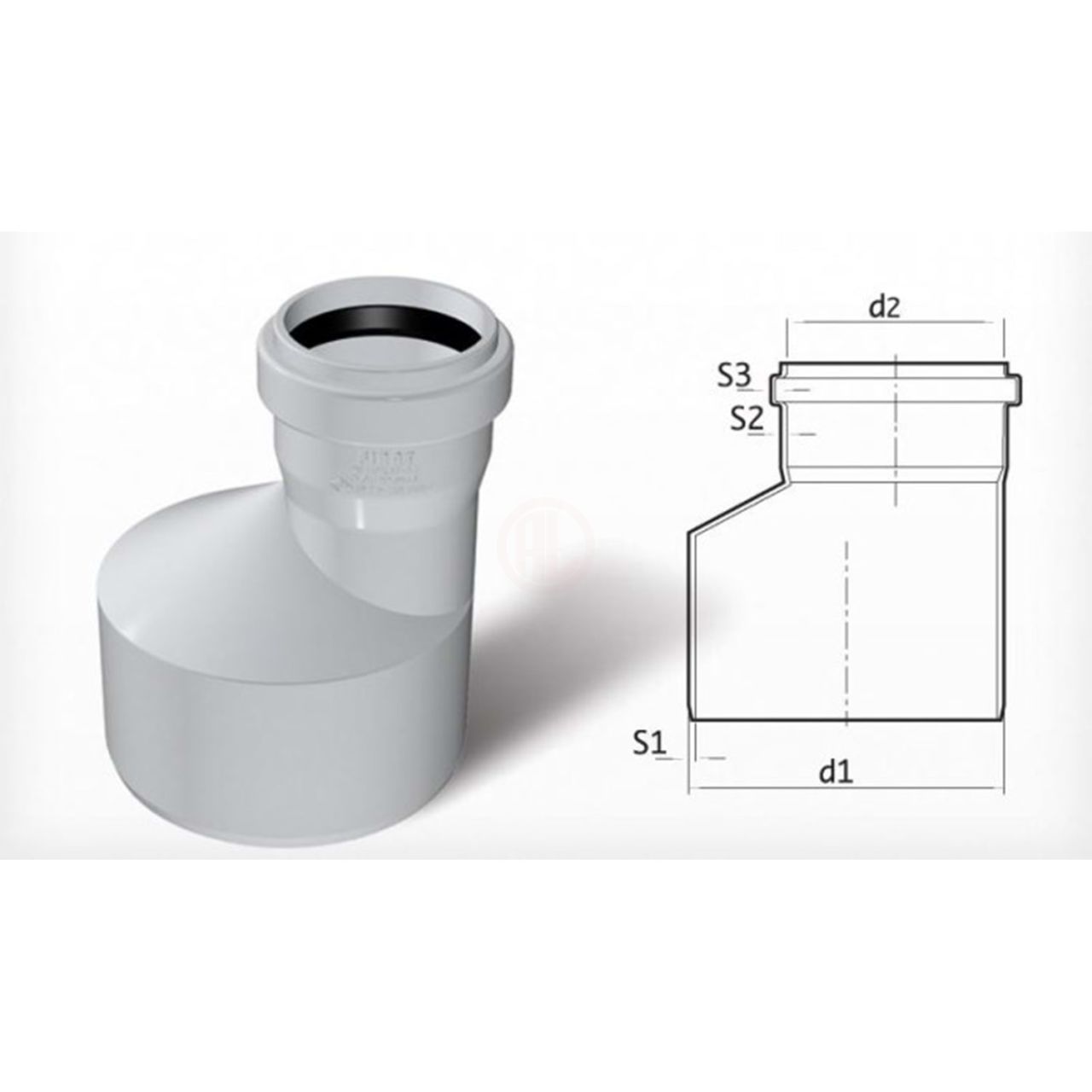 Fırat PVC Redüksiyon 160/125 mm - 7012150125