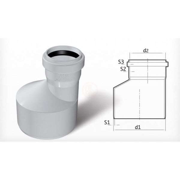 Fırat PVC Redüksiyon 160/125 mm - 7012150125