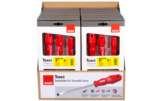 Ceta Form Torex Tornavida Takımı Teşhir Seti 12 X 4000M/6St2