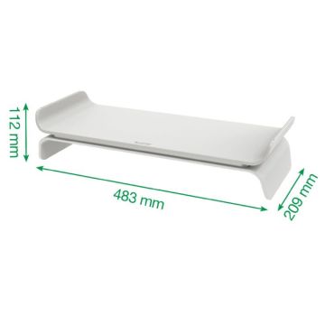 Leitz Ergo Ayarlanabilir Monitör Standı, 65040085, Açık Gri