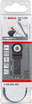 Bosch Starlock Plus Testere Ucu Wood And Metal PAIZ 32 APB 32 mm (10 Adet) - 2608664493