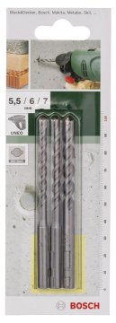 Bosch SDS-Quick Beton Matkap Ucu Set (3 Parça 5,5-6,7 mm) - 2609256909