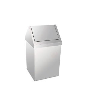 Palex Krom Çatı Kapaklı Çöp Kovası 36 Lt 430 Kalite - 3800-336