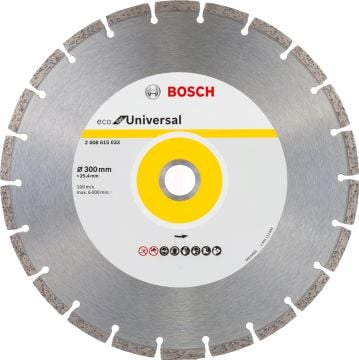Bosch Elmas Kesme Diski Eco For Universal Segmanlı 300x25,40 mm (1 Adet) - 2608615033