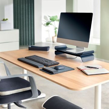 Leitz Ergo Active Wobble Denge Oturma Yastığı, Gri, 65390089, Ergonomik Sandalye Minderi, Kılıflı