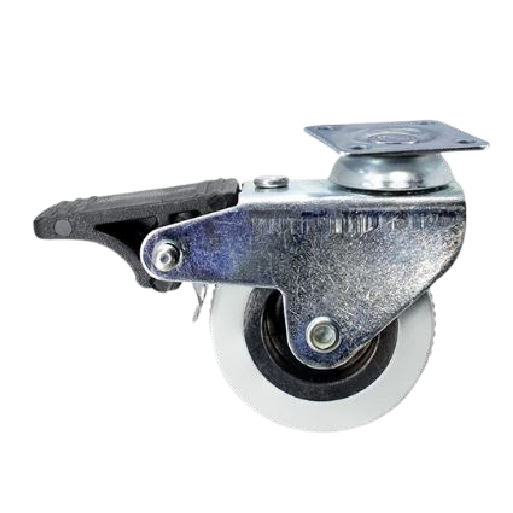 Ertek Tekerlek Gri Frenli Tablalı Teker 50X20 Mm