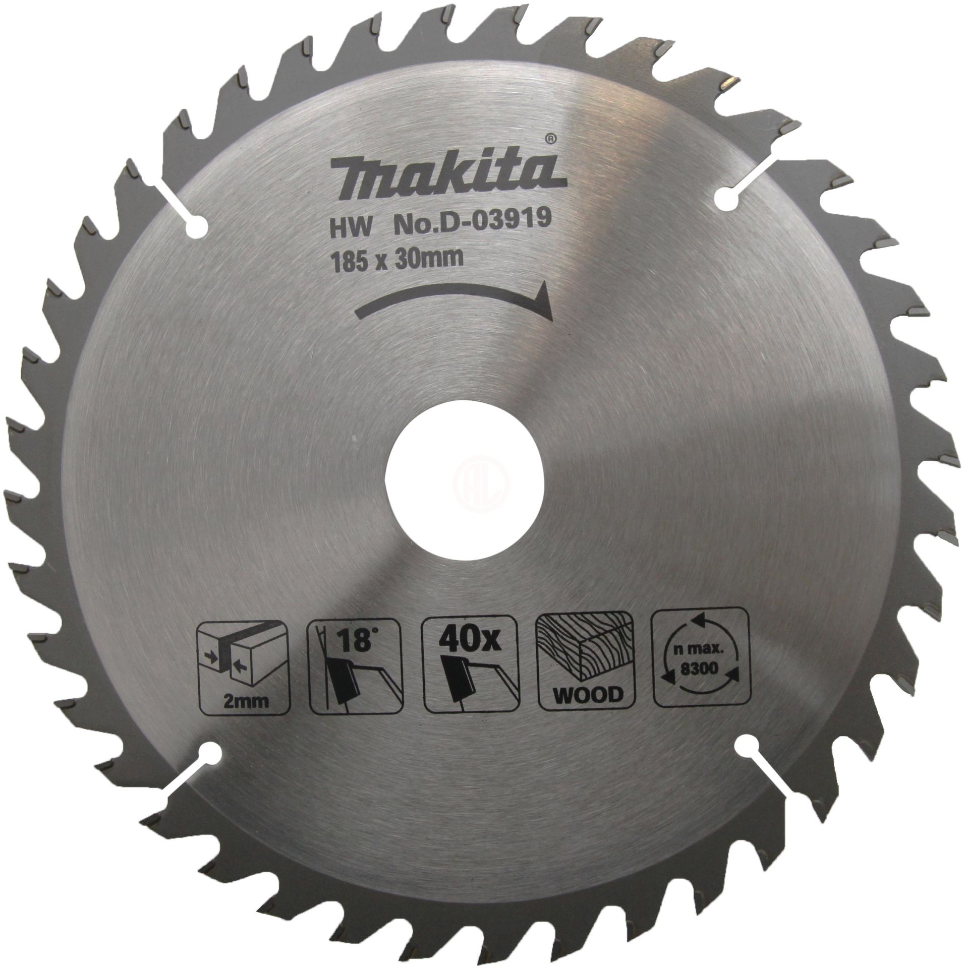 Makita Standart Ahşap Daire Testere 185x30 mm 40 Diş (D-03919)