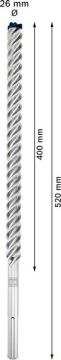 Bosch Kırıcı Delici Uç SDS-Max-8X Expert 26x520 mm (1 Adet) - 2608900246