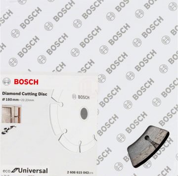 Bosch Elmas Kesme Diski Eco For Universal Segmanlı 180x22,23 mm (10 Adet) - 2608615043