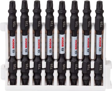 Bosch Vidalama Ucu Çift Taraflı Impact Control T25-T25x65 mm (8 Adet) - 2608522340