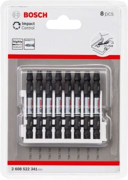 Bosch Vidalama Ucu Çift Taraflı Impact Control T30-T30x65 mm (8 Adet) - 2608522341