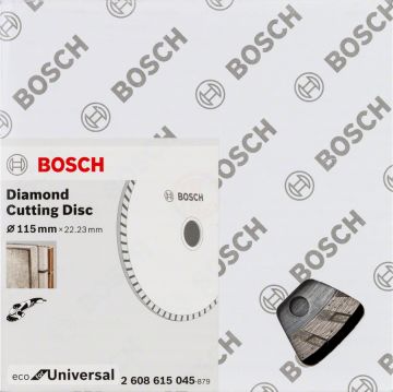 Bosch Elmas Kesme Diski Eco For Universal Turbo 115x22,23 mm (10 Adet) - 2608615045