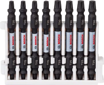 Bosch Vidalama Ucu Çift Taraflı Impact Control T15-T20x65 mm (8 Adet) - 2608522343