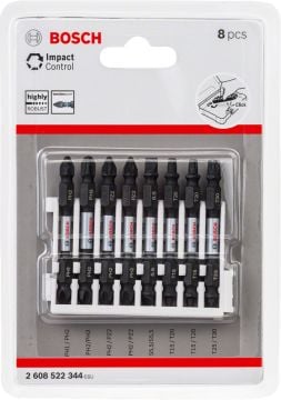 Bosch Vidalama Ucu Çift Taraflı Impact Control Set 65 mm (8 Parça) - 2608522344