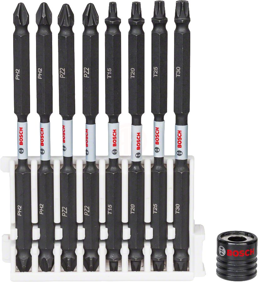 Bosch Vidalama Ucu Çift Taraflı Impact Control Set 110 mm (9 Parça) (Mıknatıslı Tutucu) - 2608522347