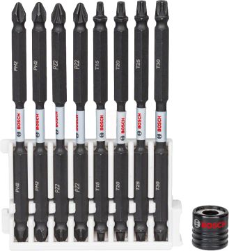 Bosch Vidalama Ucu Çift Taraflı Impact Control Set 110 mm (9 Parça) (Mıknatıslı Tutucu) - 2608522347