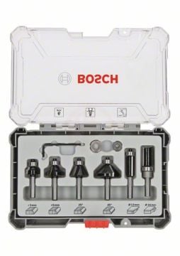 Bosch Freze Ucu Pro Set 6 mm Şaftlı Karışık (6 Parça) - 2607017468