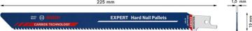 Bosch Panter Testere Bıçağı Expert HardNailPallet S1122CHM (1 Adet) - 2608900387