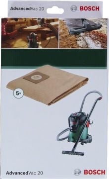 Bosch Süpürge Toz Torbası (AdvancedVac 20) (5 Adet) - 2609256F33