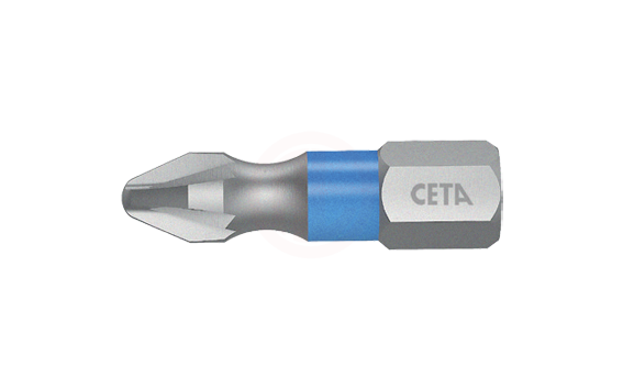 Ceta Form 1/4 İnç Pozidriv Bits Uç (Renk Kodlu) Pz1X25 Mm
