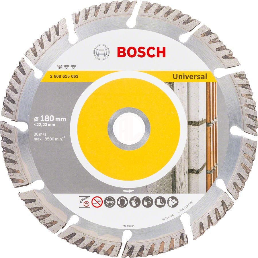 Bosch Elmas Kesme Diski Standard For Universal 180x22,23 mm (10 Adet) - 2608615064