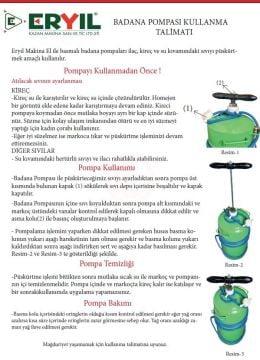 Eryıl Badana Pompası 40 Lt - BP-40