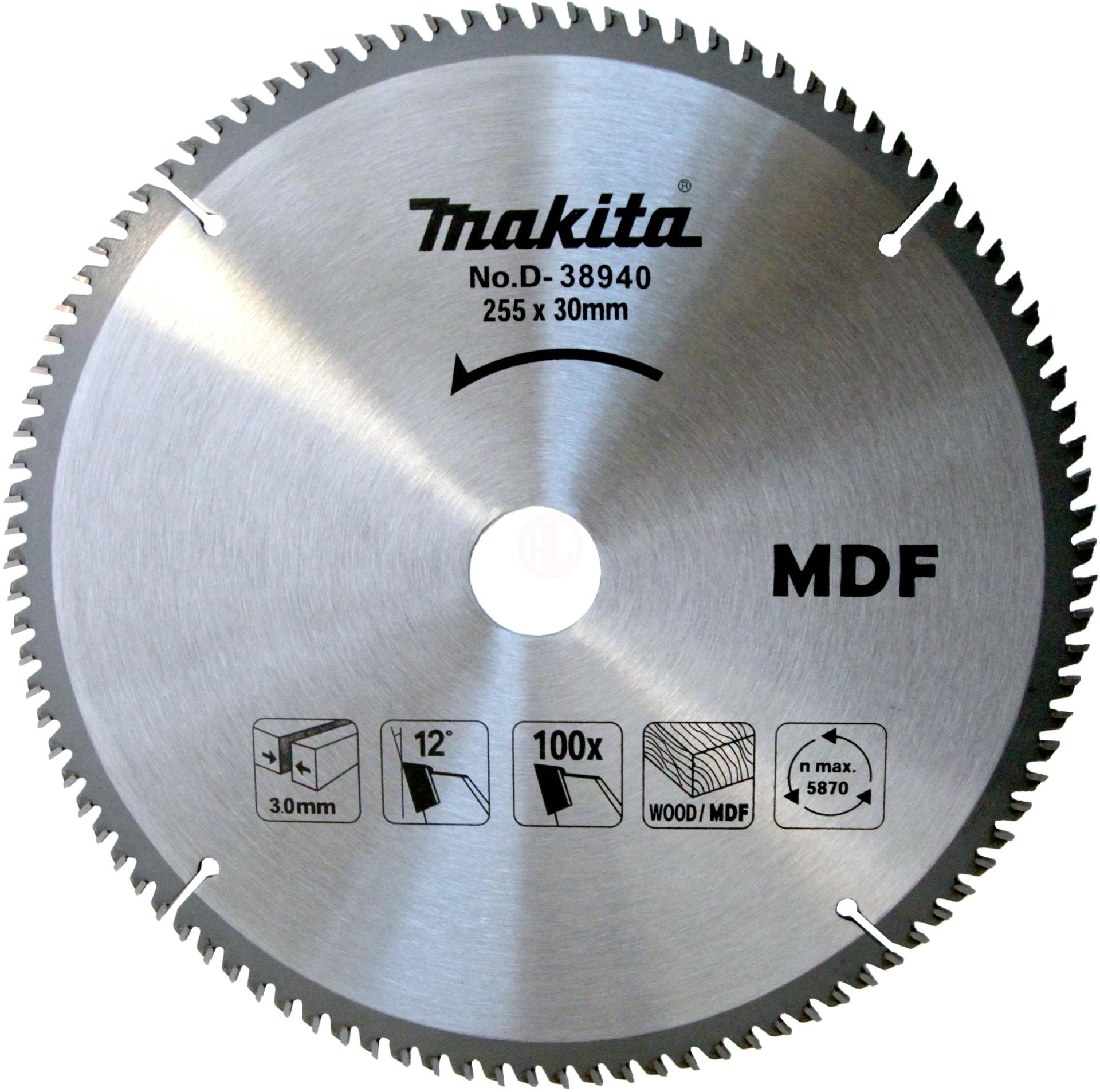 Makita Standart Ahşap Daire Testere 255x30 mm 100 Diş (ATB) (D-38940)