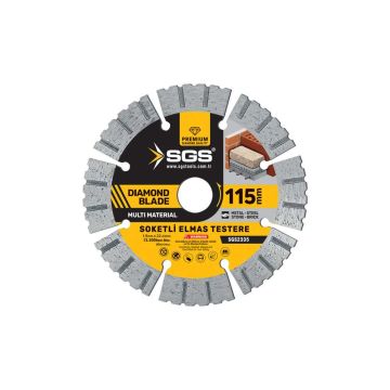 SGS Soketli Elmas Testere Multi-Material 115Mm