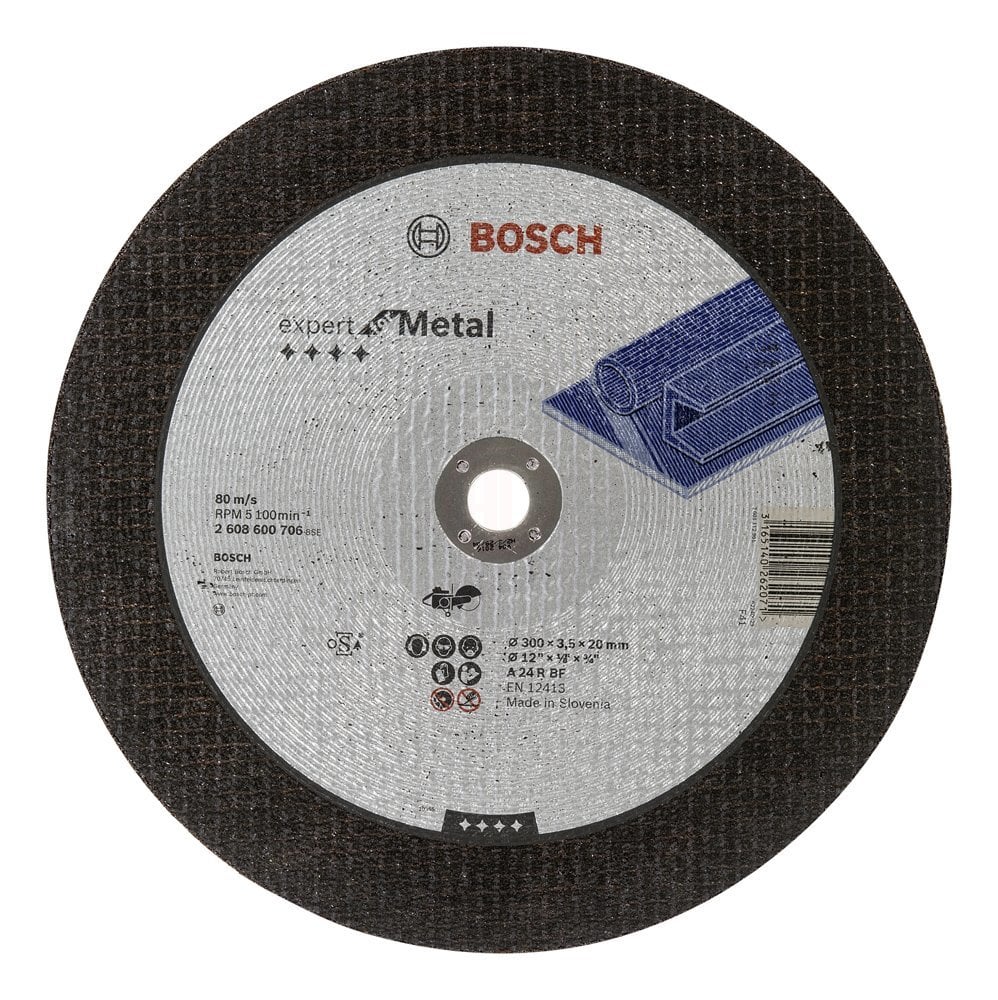 Bosch Metal Kesme Diski Expert For Metal Düz 300x20,0x3,5 mm (A 24 R BF) - 2608600706