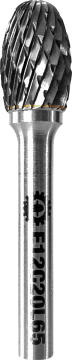 Karbosan UltraCut Freze Oval Gövdeli Tip E Karbür Freze 10x16x61 E10C16L65 - KAR033514