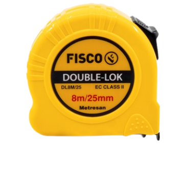 Fisco Çelik Şerit Kısa Metre Double-Lok 8 Mt 25 mm