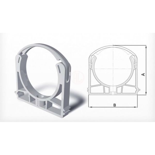 Fırat PVC Atık Su Kelepçesi 125 mm - 7016005125
