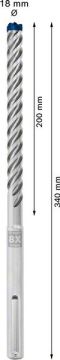 Bosch Kırıcı Delici Uç SDS-Max-8X Expert 18x340 mm (1 Adet) - 2608900221