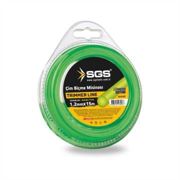 SGS Tırpan Misinası 1.2 Mm 15 Mt Yuvarlak (Yeşil)