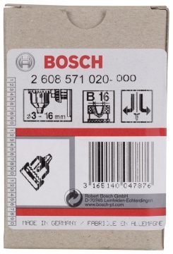 Bosch Anahtarlı Mandren B16 Ø3-16 mm - 2608571020