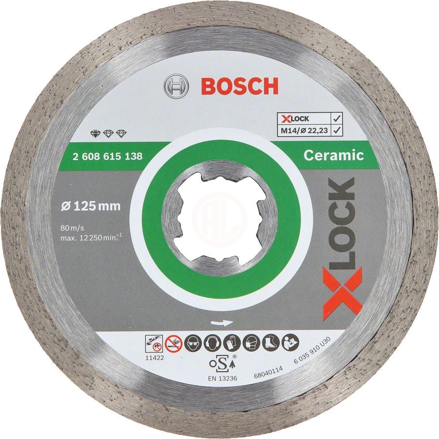 Bosch X-Lock Elmas Kesme Diski Standard For Ceramic 125x22,23 mm - 2608615138