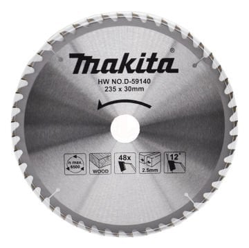 Makita Ekononik Ahşap Daire Testere 235x30 mm 48 Diş (D-59140)