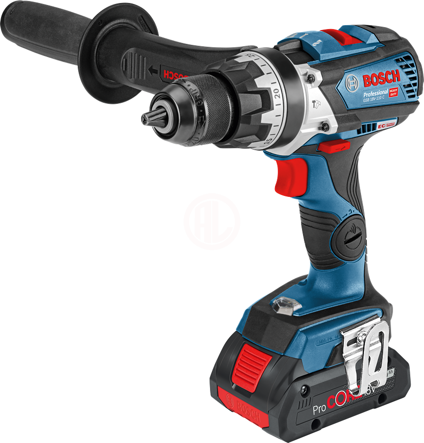 Bosch Akülü Darbeli Vidalama Matkabı GSB 18V-110 C (2 x 5,0 Ah Akü) - 06019g030d
