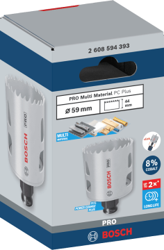 Bosch Aksesuar PRO Multi Material PC-Plus Delik Açma Testeresi 59 mm