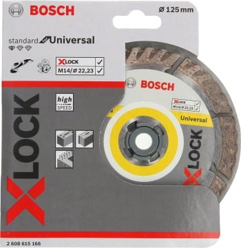 Bosch X-Lock Elmas Kesme Diski Standard For Universal 125x22,23 mm - 2608615166