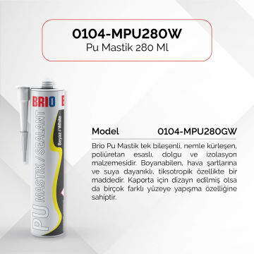 Brio Pu Mastik 280 Ml 40S Beyaz