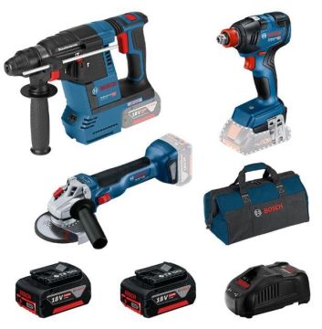Bosch Akülü Kırıcı Delici Set GBH 18V-26 GDX 18V-200 GWS 18V-10 Carton