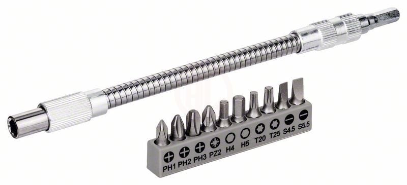 Bosch Vidalama Ve Uzatma Ucu Set 20 Cm Metal (11 Parça) - 2608522376