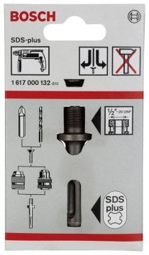 Bosch Mandren Adaptörü SDS Plus - 1/2 İnç - 20 UNF - 1617000132