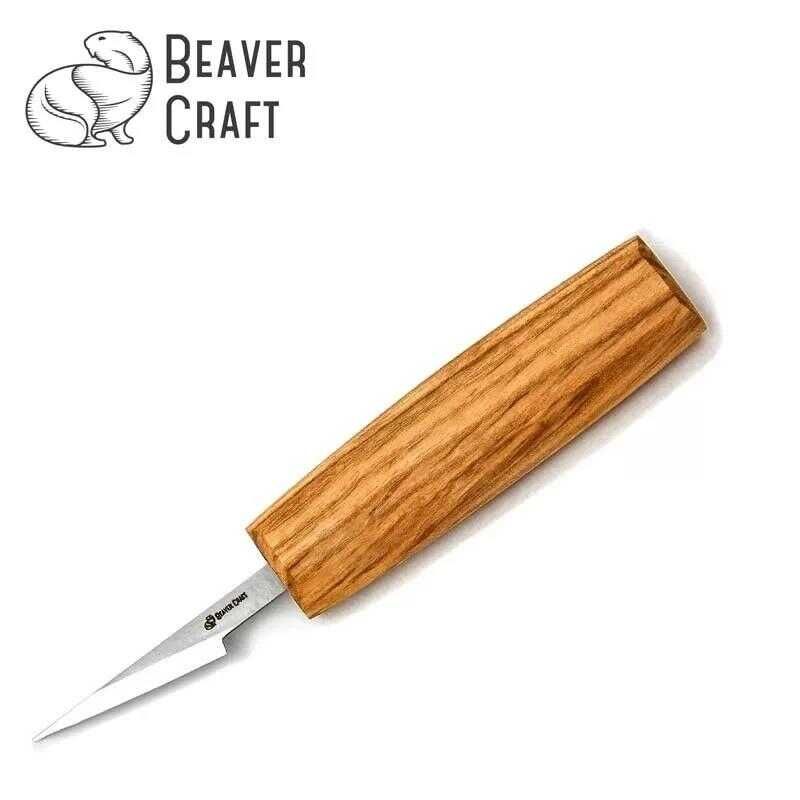 BeaverCraft C7 Ahşap Oyma Bıçağı - İnce Detay
