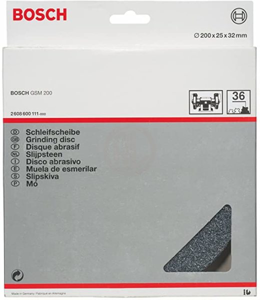 Bosch Taşlama Bileme Taşı Korindon 200x25x32 mm 36 Kum (GSM 200/D) - 2608600111