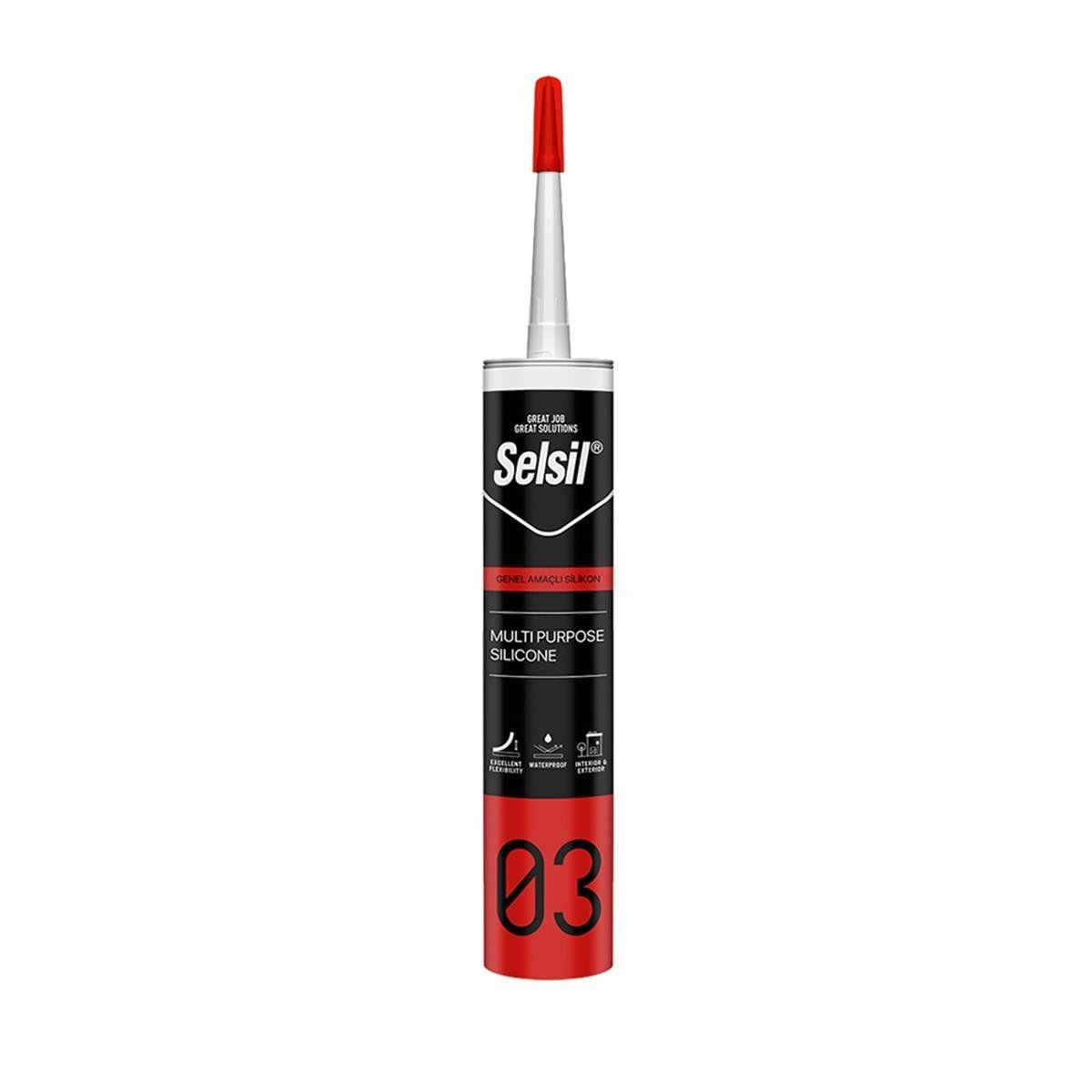 Selsil Genel Amaçlı Silikon 280 ml Antrasit Gri (RAL7016)