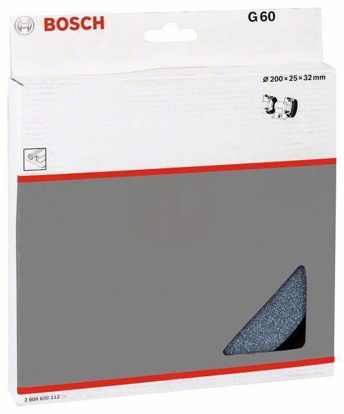 Bosch Taşlama Bileme Taşı Korindon 200x25x32 mm 60 Kum (GSM 200/D) - 2608600112