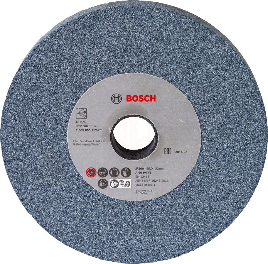 Bosch Taşlama Bileme Taşı Korindon 200x25x32 mm 60 Kum (GSM 200/D) - 2608600112