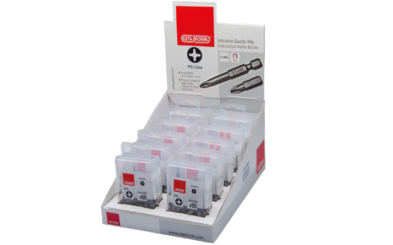 Ceta Form 500 Parça 1/4 İnç Yıldız Bits Uç Toptan Paketi Cb/492 (Ph2 X 50 Mm)